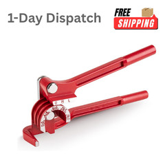 3 In 1 Tubing Bender 0-180° Manual Pipe Bender 1/4 5/16 3/8 Inch Red
