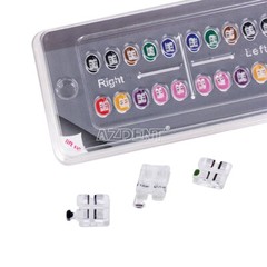 ABSOLUTE Dental Ortodoncia Brace Zafiro Cerámica Mini Roth 022 /018 Gancho 345