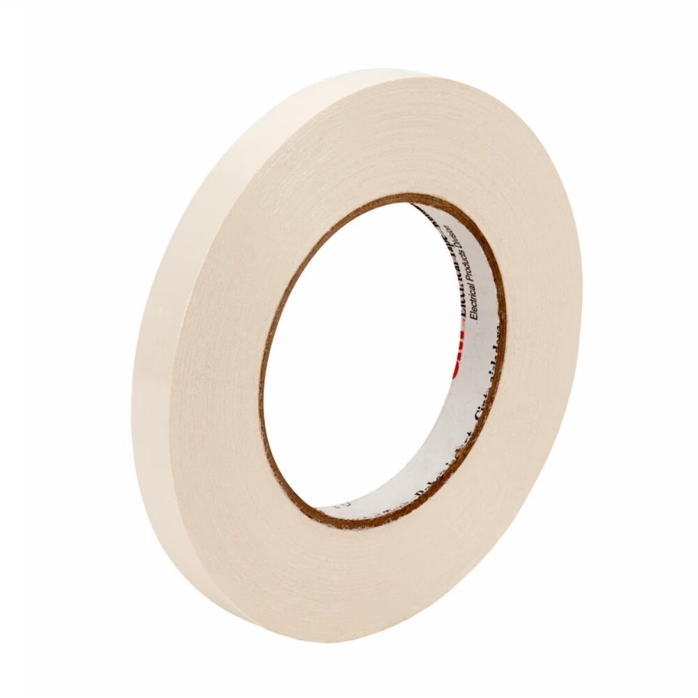 3M #46 Filament-Reinforced Electrical Tape, 1/4″ Wide, 60 Yard Roll, White