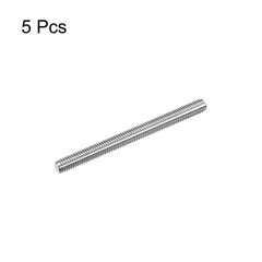 5 PCS M6x70mm Fully Threaded Rod 1mm Pitch 304 Stainless Steel Bar Studs
