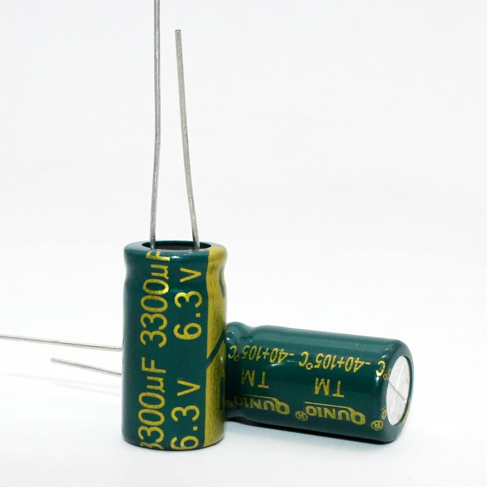 10 PCS Electrolytic Capacitor 3300uF 6.3V 10x20mm Aluminum Radial Capacitor…