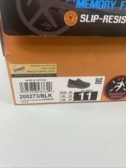 Skechers Mens Work Shoes Sz 11 Slip Resistant Memory Foam Slip On Black Mesh New