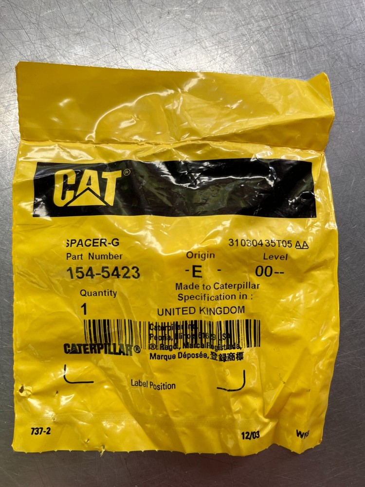 154-5423 Genuine OEM CAT Spacer BUSHING Caterpillar 1545423