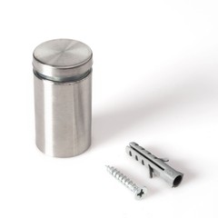 Stainless Steel Standoff 1 Inch Diameter x 1-1/2 Inch Barrel Length Brushed