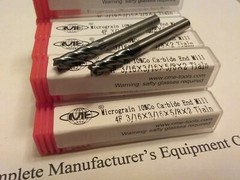 10pcs 3/16″ Tialn coated solid Carbide End Mills 4 Flt general machining #GM1006