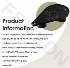 For Zo-eller 10-2421 Pump Stand For 49, 50, 63, 70, 90, 98, 137, 139 130, 140