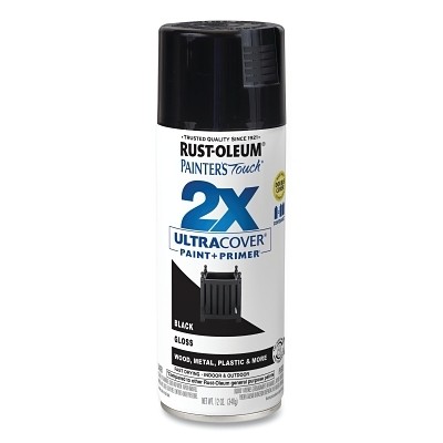 Painter’s Touch 2X Ultra Cover Gloss Spray Paint + Primer, 12 oz, Aerosol Can,