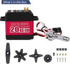 Durable Waterproof Servo with 180° Angle Control for Model DIY Applications