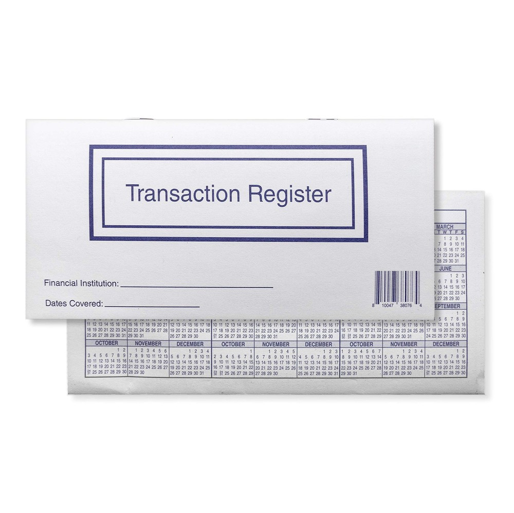 Pack of 10, 2025-2026-2027 Checkbook Registers for Personal Checkbook Ledgers