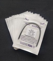 Dental Orthodontic Super Elastic Niti Round Arch Wire Ovoid Form Archwire
