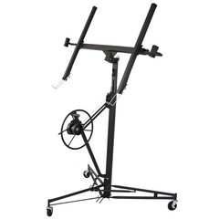 FOREOCELIV 11ft Drywall Lift Panel Hoist Jack Lifter 150 lbs Ceiling Wall Black