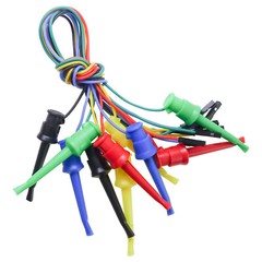 Mini Grabber Test Hook to Breadboard Jumper Wire Flexible Silicone