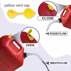 Gas Can Spout Replacement Kit with Flexible Pour Nozzle Coarse and Fine Threa…