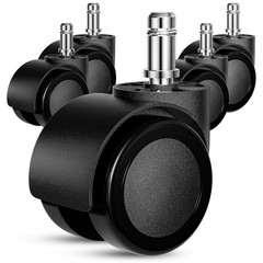 Office Chair Wheels Replacement, 5 Pcs 2 Inch Office Chair Casters Heavy Duty