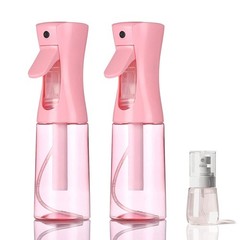 3 Pack Spray Bottles, 2-Pack Continuous Bottles,Fine Water Mist Pink