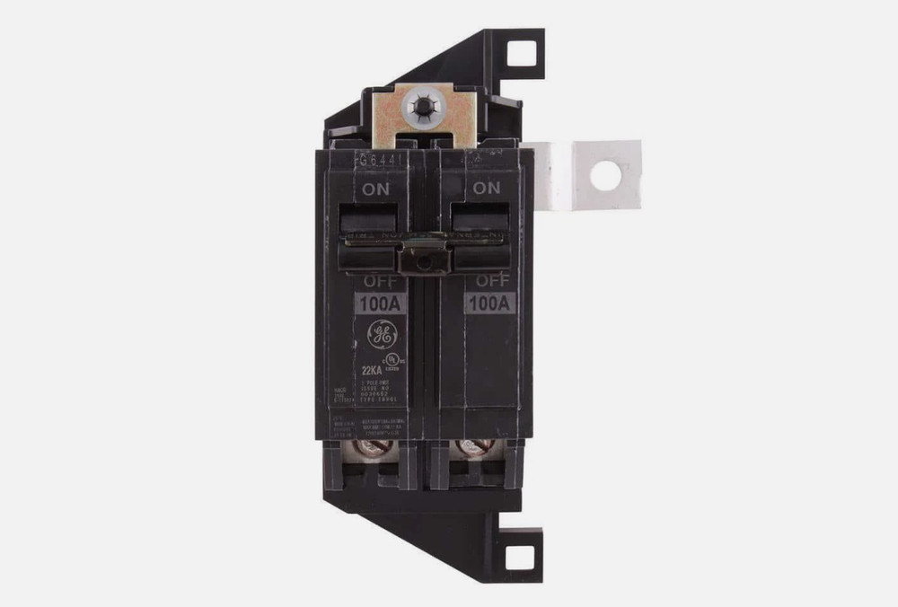GE PowerMark Gold 100 Amp 4 in. Double-Pole Main Breaker Kit – THQMH100CP