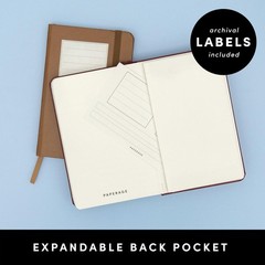 PAPERAGE Lined Pocket Journal Notebook, 1 Pack, (Black), 160 Single, Black