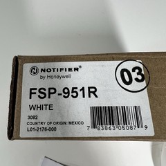 Notifier Honeywell FSP-951R White Fire Alarm Photoelectric Smoke Detector NEW