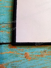 10 pcs. Blank Rectangle Sublimation Hat Patches. 100% polyester! Set of Ten!