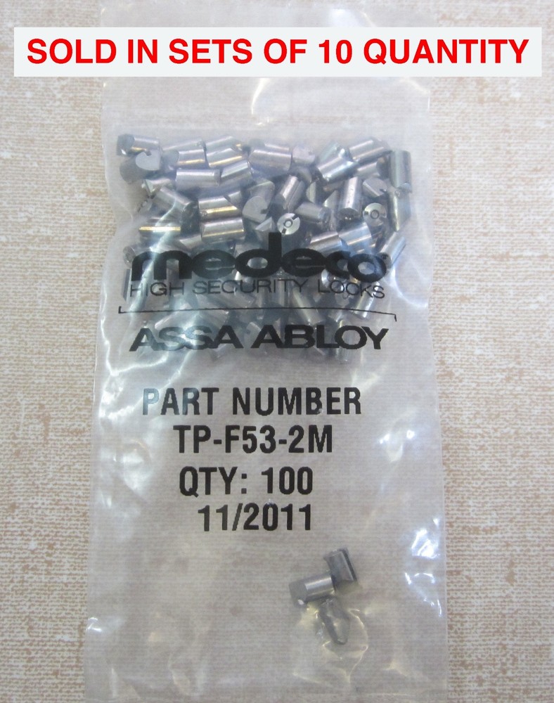 10 Medeco Security Locks TP-F53-2M Medeco3/Medeco Biaxial Broached Bottom Pins
