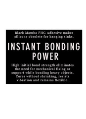 Black Mamba FHG High Tack Adhesive 10.2oz Tube- White (Single Tube)