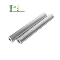 Aluminum Spacer-Tubing- 1″ OD x .40″ ID x 8″ Long–Fits M10 or 3/8″ Bolts