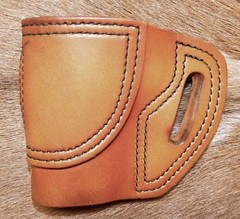 Gary Cs Avenger Left Hand OWB HOLSTER for Colt 1911 Defender 3″ & clones Leather