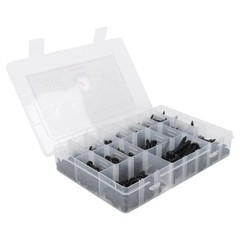550Pcs 304 Stainless Steel Black Wood Screws, Phillips Pan Head Assortment Kit