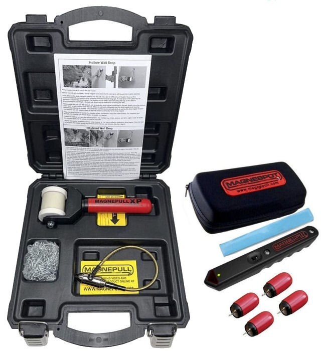MAGNEPULL XP1000-LC + MAGNESPOT 4 Magnets Locator Cable Wall Fish Puller Tool