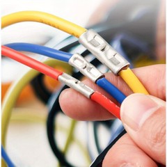 Non Insulated Butt Connectors Kit 240pcs Butt Connectors for Wiring Pure Copper