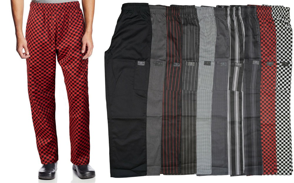 Chef Code Modern Fit Unisex Cargo Chef Pants, Elastic Waist CC220