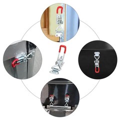 6 Pack Adjustable Toggle Latch Clamp Quick Release Pull Latch for Tool Box