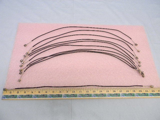 10 Each SMA Semi-Flexible RF Cable Assemblies DC-18-GHz 21″ Long