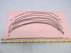10 Each SMA Semi-Flexible RF Cable Assemblies DC-18-GHz 21″ Long