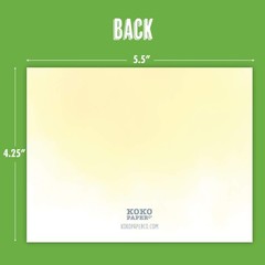 Koko Paper Co Lemon Thank You Cards | 25 Flat small, Yellow, Green, White