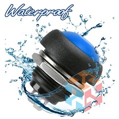 Black 10PCS Momentary ON/OFF Push Button Switch Waterproof 12mm M122 Mini