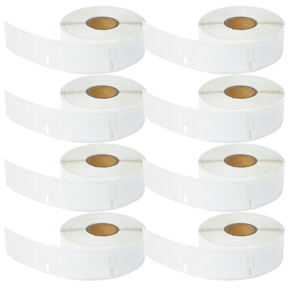 8 Rolls 500 Labels Per Roll 1″ x 2-1/8″ for DYMO 30336 LabelWriter 300 25mmx54mm