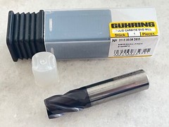 1 new GUHRING 9031130158700 Carbide End Mill, 5/8″ x 3/4″ x 3″ OAL, FIREX Coated