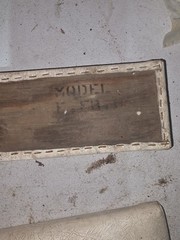Gleaner F Combine NOS Seat Armrest? Backrest? White Pair