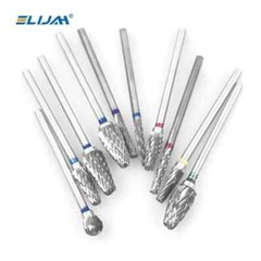 10 Pcs Dental Lab Polishing Bur Drills Tungsten Steel Carbide Burs Burrs 2.35mm