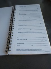 Vintage Book Blank Rent Receipts C 1970s Carbon Paper AMPAD Retro Office