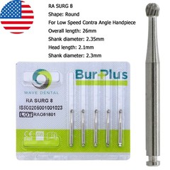 Wave Dental Carbide Burs Surgical Bur Latch 2.35mm RA SURG 2 4 6 8 Contra Angle