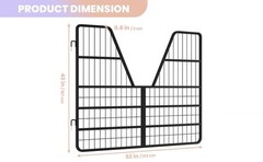 52″W x 42″H Horse Stall 3 Layers Steel Gate for Horse Heavy Duty Horse Gate