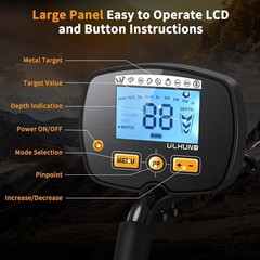 Upgraded Metal Detector for Adults Professional – High Accuracy Gold Finder with