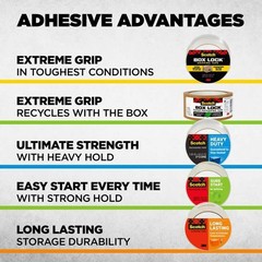 1.88 in. x 66.7 ft. Heavy Duty Shipping Packaging Tape (6-Pack with Dispenser)