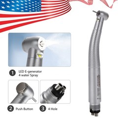 1-10*Kavo Type Dental LED E-generator High Speed Handpiece Standard 4Spray 4Hole