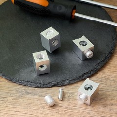 Blulu 4 Pieces #4-2/0 Neutral Lug Kit Aluminum Grounding Lugs