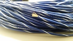 16 GAUGE WIRE BLUE W/WHITE STRIPE 25 FT PRIMARY AWG STRANDED COPPER POWER MTW