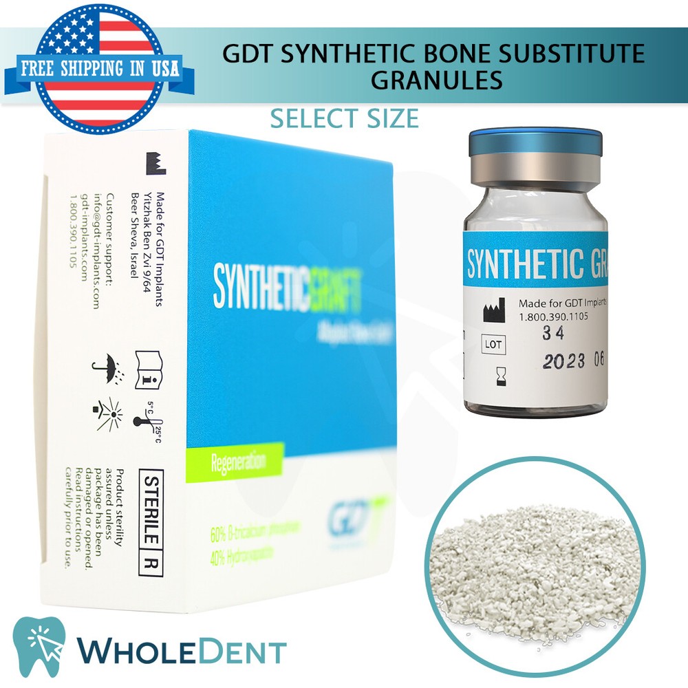 1X Dental Synthetic Granules Origin Substitute Powder Sterile Blister Packaging