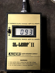 Alnor Al Temp II 7960F Digital Pyrometer Thermometer w/ New Battery Lead TESTED